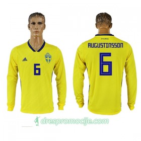 Švedska Dres Augustinsson 6 Domaći Svjetsko prvenstvo 2018 Dugim Rukavima